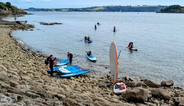 South West SUP taking to the water at Devil's Point