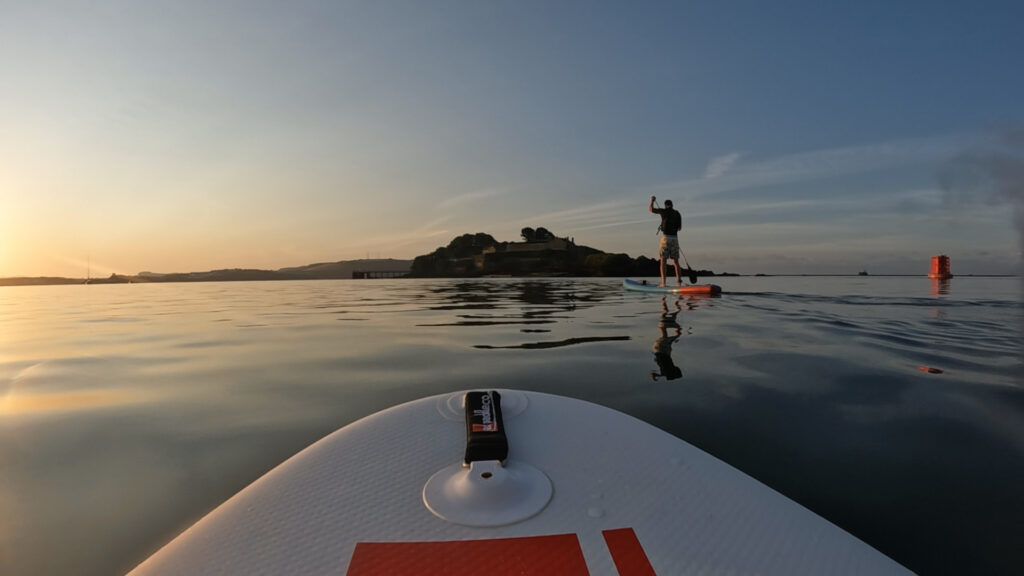 A scenic paddleboard session. Photo by @southdevonsarah