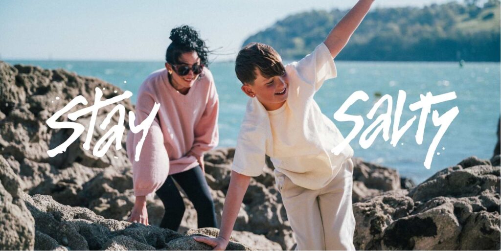 Mother and son enjoying Plymouth Sound National Marine Park as a part of the Stay Salty campaign.